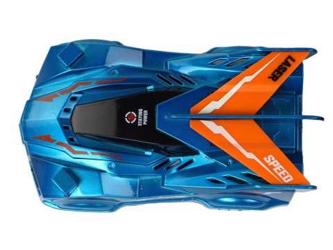 SAMOCHÓD JEŻDŻĄCY PO ŚCIANACH NA LASER NIEBIESKI