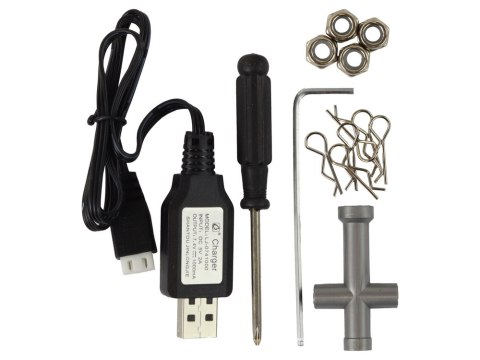 SAMOCHÓD TERENOWY RABBITS RC NAPĘD NA 4 KOŁA NIEBIESKI 2.4G