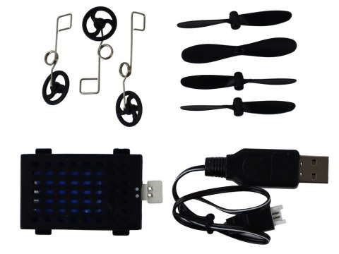 SAMOLOT R/C 4D-G4 ŚWIATŁA NIEBIESKI CZARNY