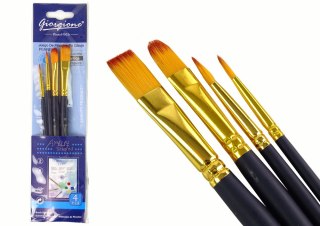 ZESTAW ARTYSTY PĘDZLE 4 KSZTAŁTY