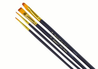 ZESTAW ARTYSTY PĘDZLE 4 KSZTAŁTY