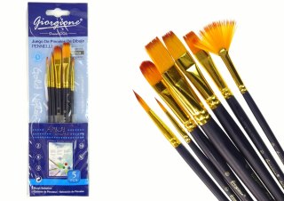 ZESTAW ARTYSTY PĘDZLE 7 KSZTAŁTÓW