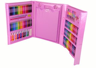 ZESTAW ARTYSTYCZNY WALIZKA RÓŻOWA 208 ELEMENTÓW