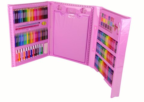 ZESTAW ARTYSTYCZNY WALIZKA RÓŻOWA 208 ELEMENTÓW