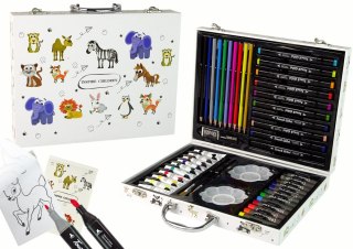 ZESTAW MAŁEGO ARTYSTY W WALIZCE 68 ELEMENTÓW