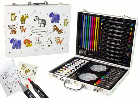 ZESTAW MAŁEGO ARTYSTY W WALIZCE 68 ELEMENTÓW