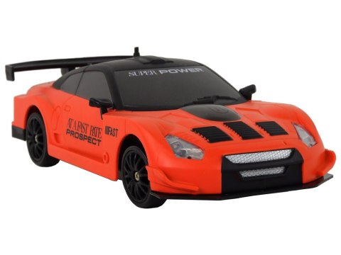 AUTKO SPORTOWE ZDALNIE STEROWANE R/C 1:24 POMARAŃCZOWE WYMIENNE KOŁA