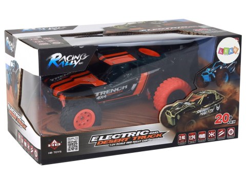 AUTKO TERENOWE ZDALNIE STEROWANE R/C 1:24 POMARAŃCZOWE