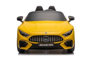 AUTO NA AKUMULATOR MERCEDES AMG SL63 ŻÓŁTY LAKIEROWANY