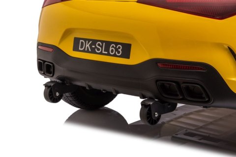 AUTO NA AKUMULATOR MERCEDES AMG SL63 ŻÓŁTY LAKIEROWANY