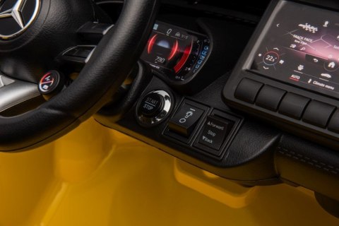 AUTO NA AKUMULATOR MERCEDES AMG SL63 ŻÓŁTY LAKIEROWANY