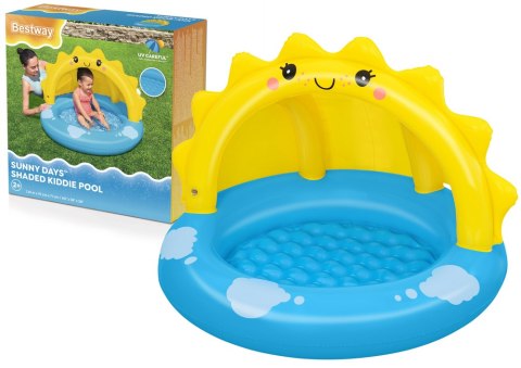 DMUCHANY BASEN OGRODOWY Z DASZKIEM SŁOŃCE BASENIK BESTWAY 52637 101CM