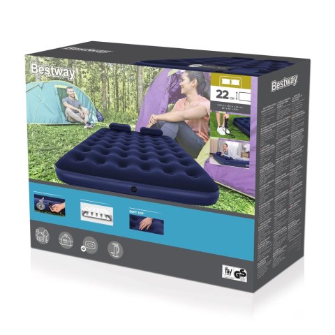 DMUCHANY MATERAC, POMPKA 203 X 152 X 22 CM BESTWAY 67374