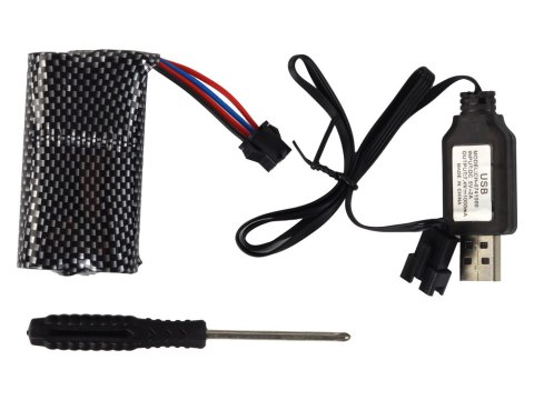 DUŻY PISTOLET NA WODĘ NIEBIESKI 750ML OKULARY