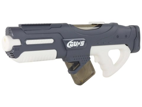 DUŻY PISTOLET NA WODĘ SZARY 750ML OKULARY