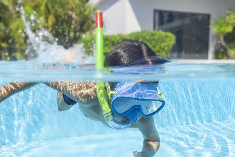 MASKA Z RURKĄ DO NURKOWANIA ZIELONO- NIEBIESKA BESTWAY 24036