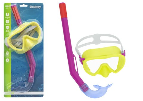 MASKA Z RURKĄ DO NURKOWANIA ŻÓŁTO- RÓŻOWA BESTWAY 24036