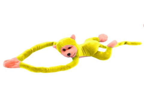 MASKOTKA PLUSZOWA MAŁPKA Z DŹWIĘKIEM ŻÓŁTA 60 CM