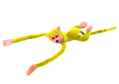 MASKOTKA PLUSZOWA MAŁPKA Z DŹWIĘKIEM ŻÓŁTA 60 CM