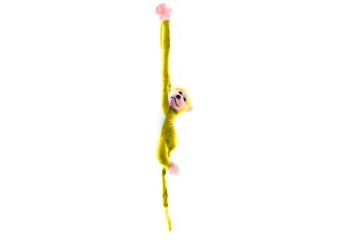 MASKOTKA PLUSZOWA MAŁPKA Z DŹWIĘKIEM ŻÓŁTA 60 CM