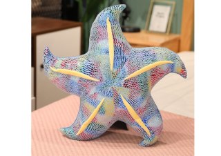 MASKOTKA PLUSZOWA ROZGWIAZDA NIEBIESKA PODUSZKA 45 CM