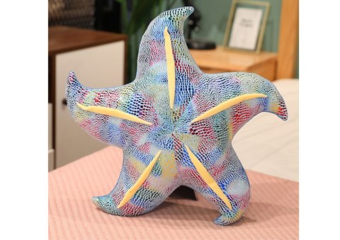 MASKOTKA PLUSZOWA ROZGWIAZDA NIEBIESKA PODUSZKA 45 CM