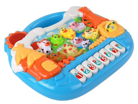 PIANINKO PANEL EDUKACYJNY NAUKA ANGIELSKIEGO MOTYW WSI ZWIERZĄTKA