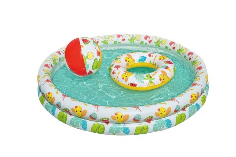 ZESTAW DMUCHANY BASEN 3W1 PIŁKA KOŁO 122 X 20 CM BESTWAY 51124