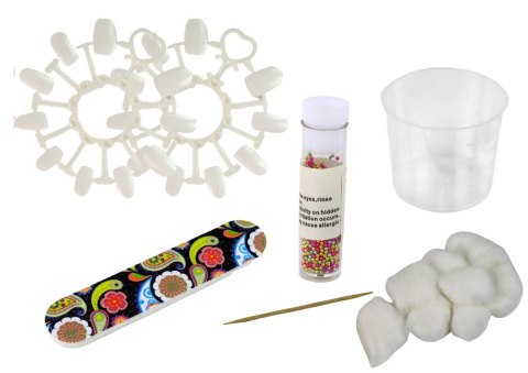 ZESTAW DO MALOWANIA PAZNOKCI MANICURE LAKIERY