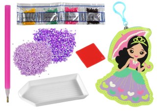 ZESTAW KORALIKÓW DO WYKLEJANIA DIY KSIĘŻNICZKA BRELOK KIESZONKA