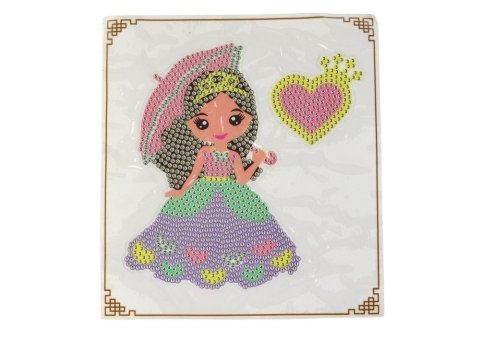 ZESTAW KORALIKÓW DO WYKLEJANIA DIY KSIĘŻNICZKA BRELOK KIESZONKA