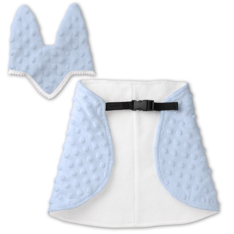 DERKA I NAUSZNIKI SKIPPI DLA HOBBY HORSE - BŁĘKITNY - UNIWERSALNY ROZMIAR