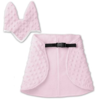 DERKA I NAUSZNIKI SKIPPI DLA HOBBY HORSE - RÓŻOWA - UNIWERSALNY ROZMIAR