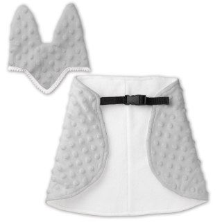 DERKA I NAUSZNIKI SKIPPI DLA HOBBY HORSE - SZARA - UNIWERSALNY ROZMIAR