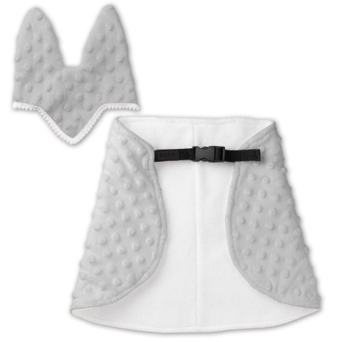 DERKA I NAUSZNIKI SKIPPI DLA HOBBY HORSE - SZARA - UNIWERSALNY ROZMIAR