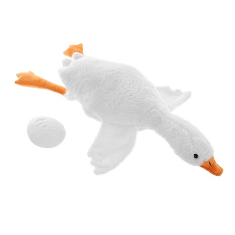 GRZEJĄCA PLUSZOWA GĘŚ XL - PREZENT DLA DZIEWCZYNY, ŻONY, NA WALENTYNKI