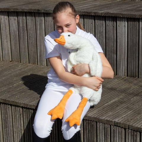 GRZEJĄCA PLUSZOWA GĘŚ XL - PREZENT DLA DZIEWCZYNY, ŻONY, NA WALENTYNKI