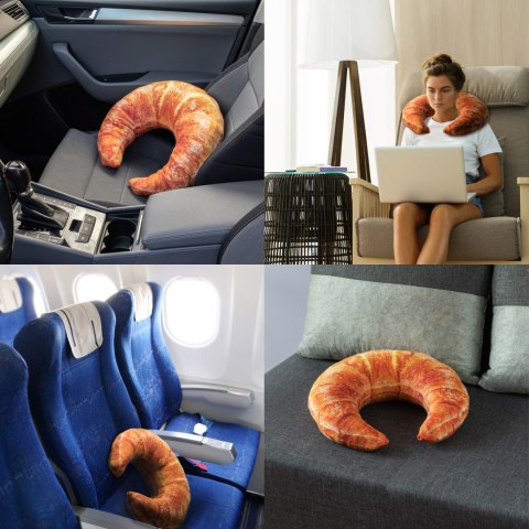 GRZEJĄCY CROISSANT PODUSZKA TERMOFOR PESTKI WIŚNI