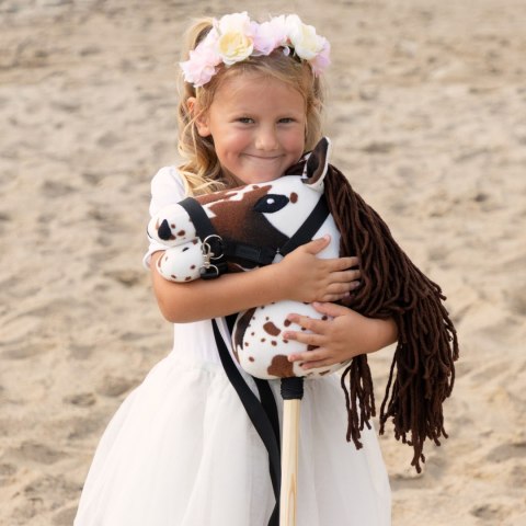 HOBBY HORSE SKIPPI A5 TARANTOWATY - BIAŁO BRĄZOWY - PREZENT DZIEŃ DZIECKA