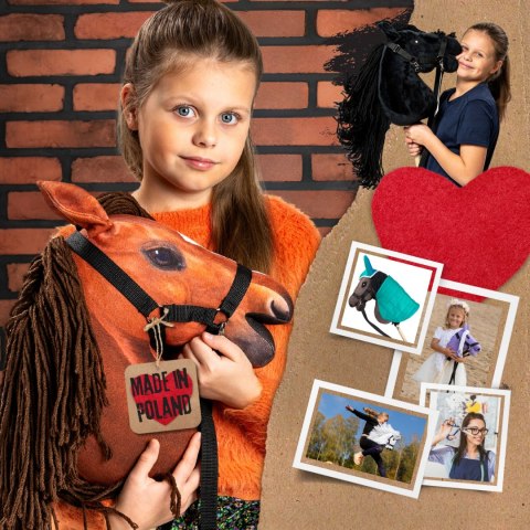 HOBBY HORSE SKIPPI BURSZTYN - KOŃ NA PATYKU KIJU DLA DZIECKA - A3 KANTAR