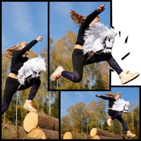 HOBBY HORSE ZABAWKA DLA DZIEWCZYNKI KONIK KIJU A3