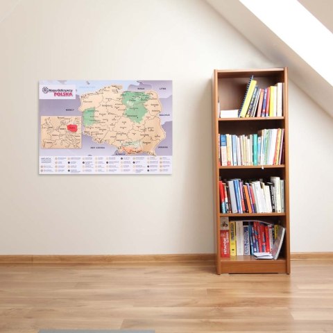 MAPA ODKRYWCY POLSKA ZDRAPKA PODRÓŻNIKA PREZENT