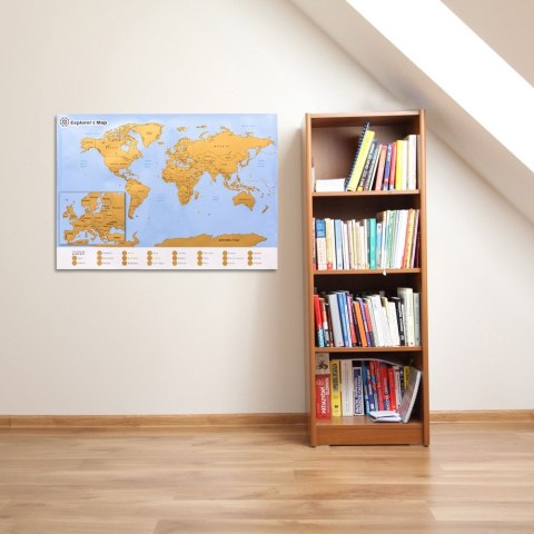 MAPA ZDRAPKA ODKRYWCY - ŚWIAT (EN)