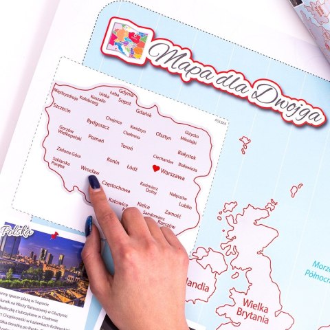 MAPA ZDRAPKA DLA DWOJGA PARY PLAKAT EUROPA W TUBIE