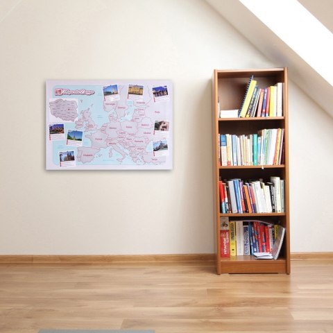 MAPA ZDRAPKA DLA DWOJGA PARY PLAKAT EUROPA W TUBIE