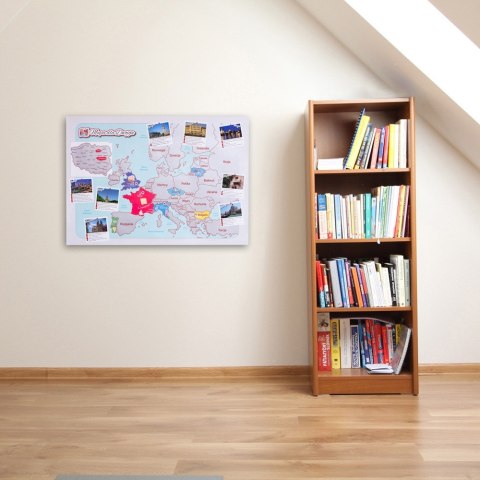 MAPA ZDRAPKA DLA DWOJGA PARY PLAKAT EUROPA W TUBIE