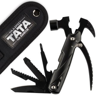 MULTITOOL - MŁOTEK OBCĘGI NÓŻ ŚRUBOKRĘT I INNE -W JEDNYM NARZĘDZIU DLA TATY