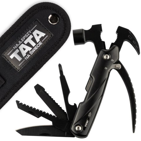 MULTITOOL - MŁOTEK OBCĘGI NÓŻ ŚRUBOKRĘT I INNE -W JEDNYM NARZĘDZIU DLA TATY
