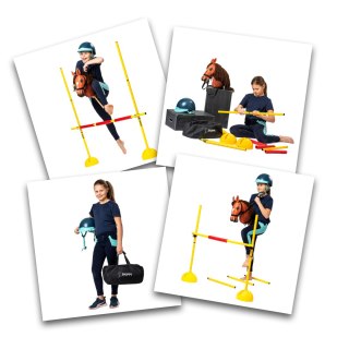 PRZESZKODA DO SKAKANIA SKIPPI - LEKKA -PRZENOŚNIA - BEZPIECZNA - HOBBY HORSE