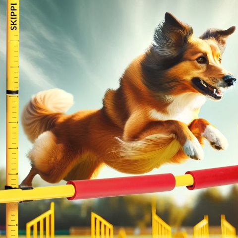 PRZESZKODA DO SKAKANIA SKIPPI - LEKKA -PRZENOŚNIA - BEZPIECZNA - HOBBY HORSE